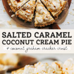 caramel coconut cream pie pinterest graphic