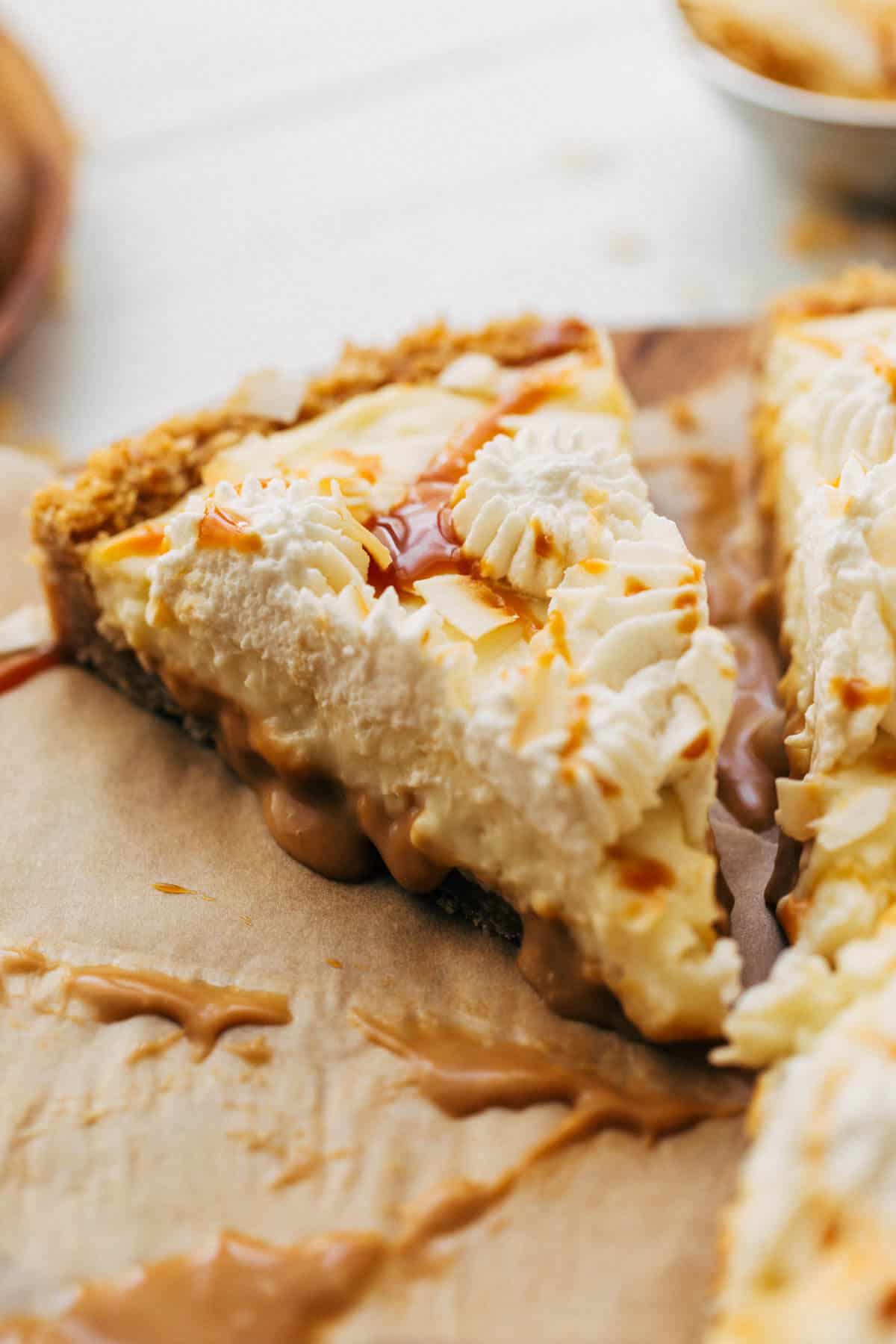 Layered Caramel Coconut Cream Pie Butternut Bakery