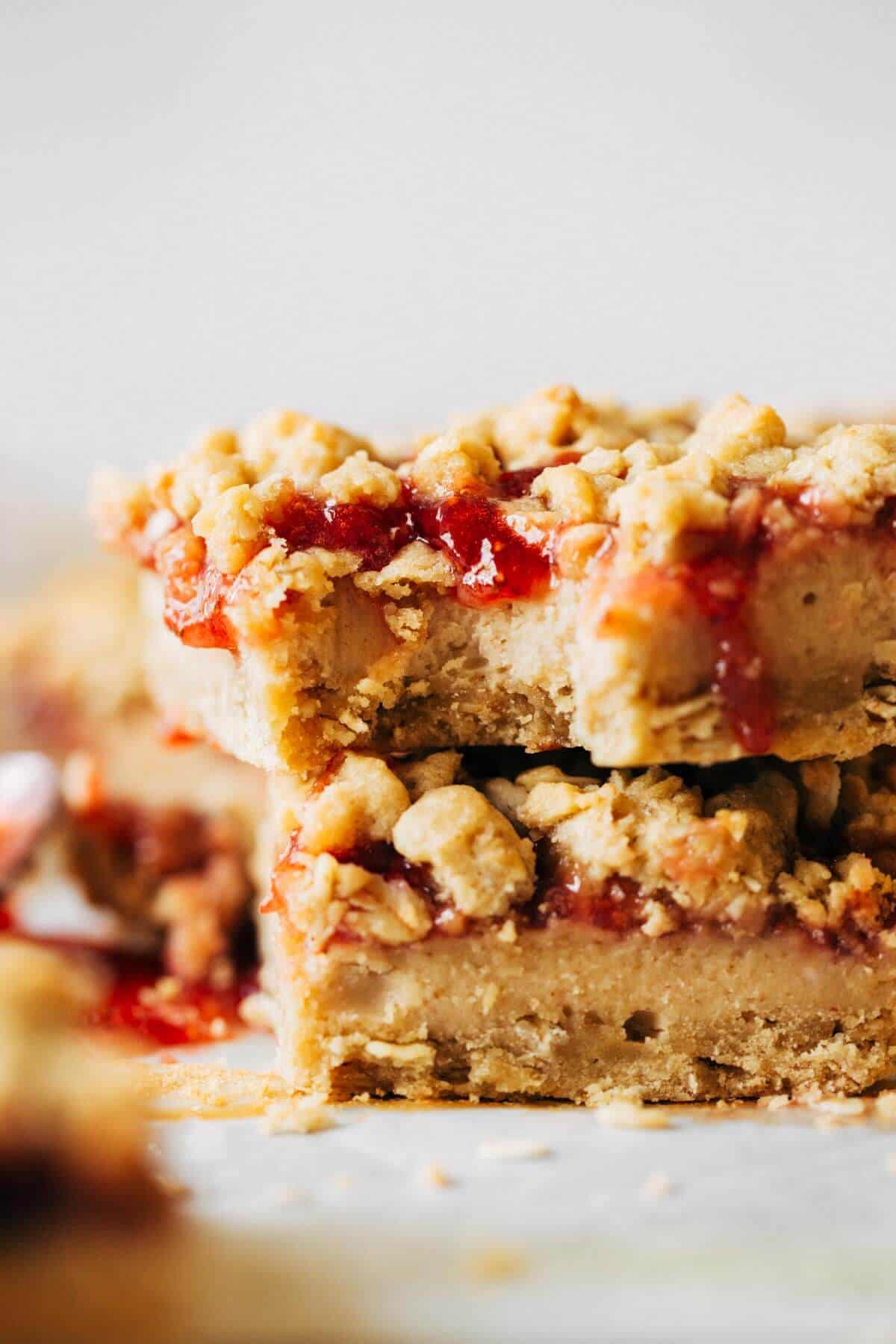 Peanut Butter and Jelly Cheescake Bars Butternut Bakery
