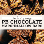chocolate peanut butter marshmallow bars pinterest