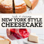 new york cheesecake pinterest graphic