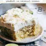 coconut soaked lime cake pinterest