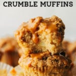 caramel apple muffins pinterest graphic