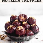 nutella truffles pinterest graphic
