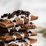 a stack of homemade cookies and cream pop tarts
