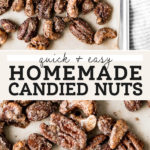Candied Nuts pinterest graphic