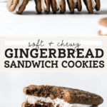 gingerbread sandwich cookies pinterest graphic