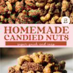 easy candied nuts pinterest