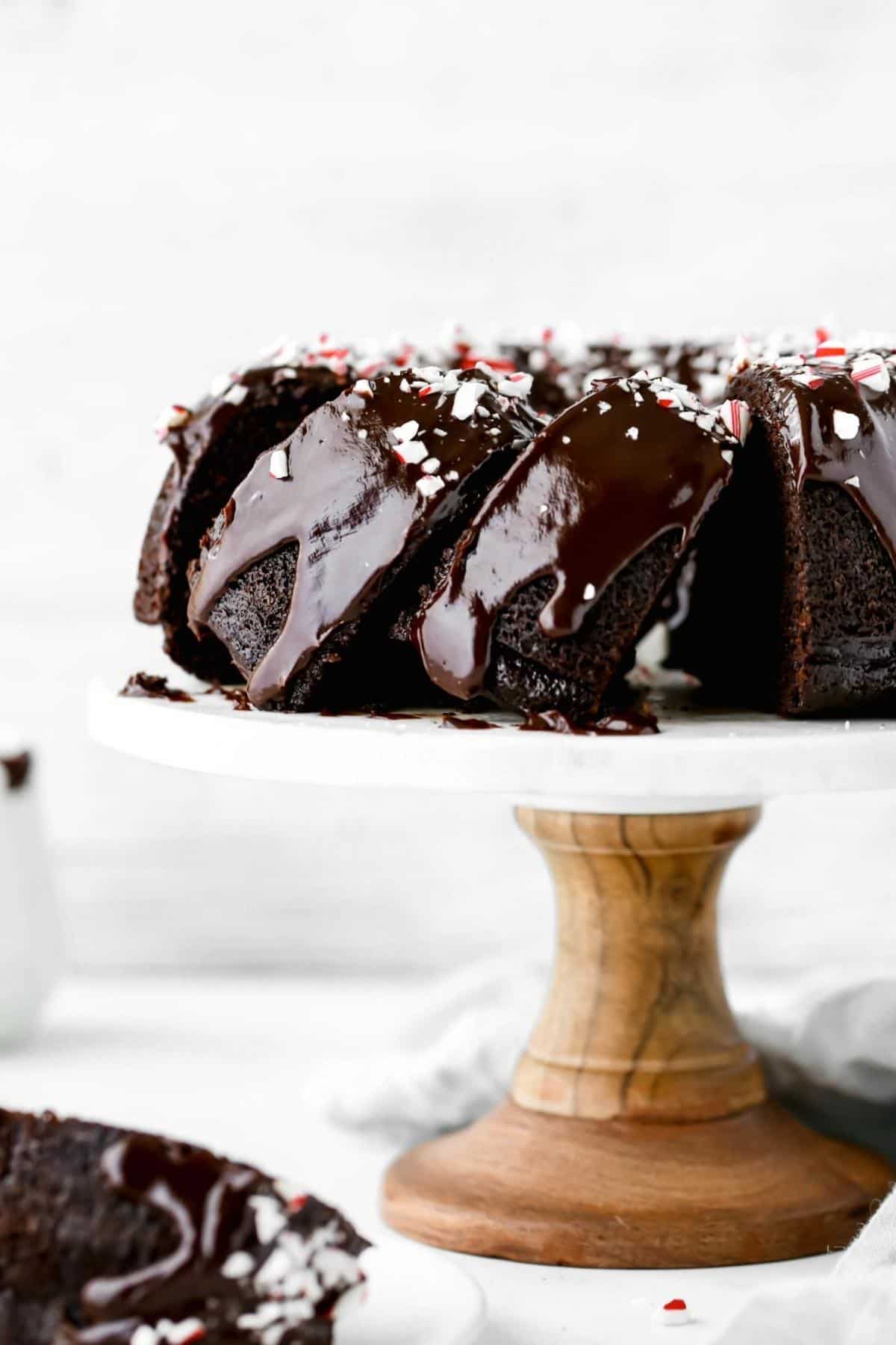 Dark Chocolate Peppermint Cake