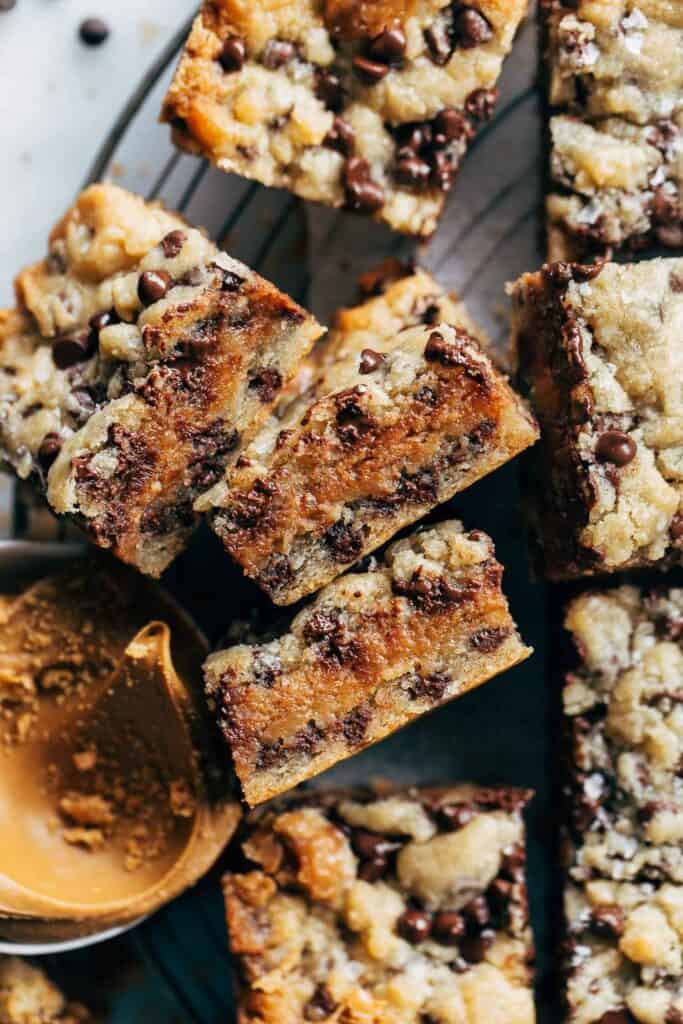 cookie butter bar slices