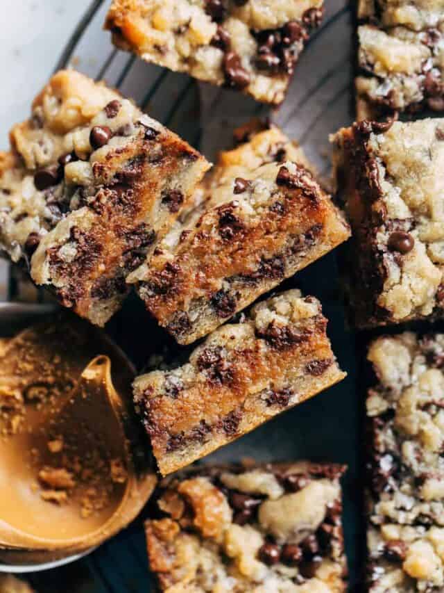 Chocolate Chip Cookie Butter Bars
