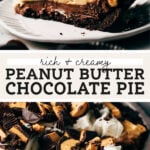 chocolate peanut butter pie pinterest