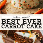 carrot cake pinterest graphic
