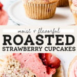 strawberry cupcakes pinterest graphic