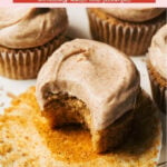 brown butter cupcakes pin