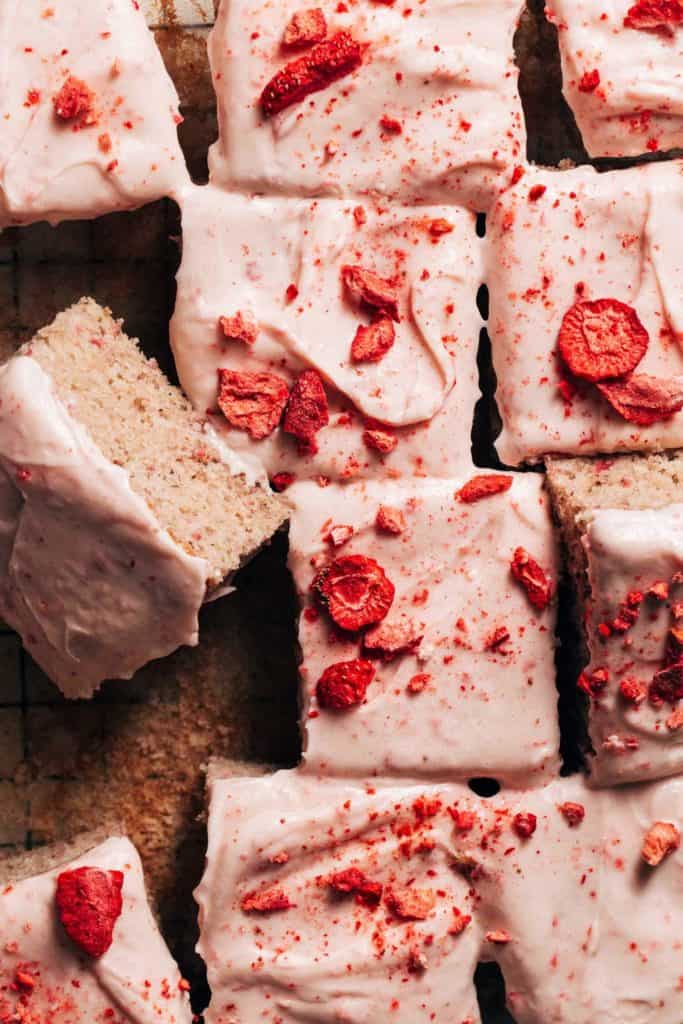 Sheet Pan Strawberry Shortcake - i am baker