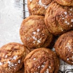 a tray of peanut butter snickerdoodles