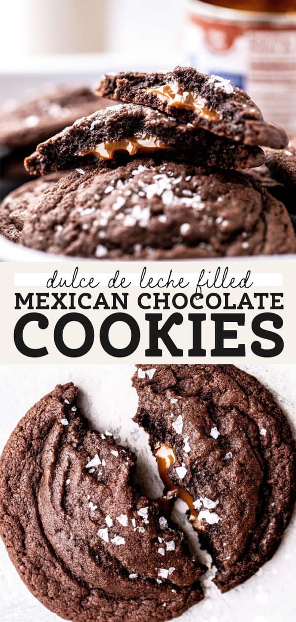 Dulce de Leche Stuffed Mexican Chocolate Cookies - Butternut Bakery