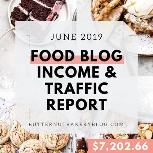 food blog and traffic income report