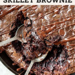 skillet brownies pinterest graphic