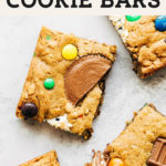 halloween candy cookie bars pinterest graphic