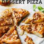 caramel apple dessert pizza pinterest graphic
