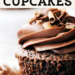 gluten free chocolate cupcakes pinterest graphic