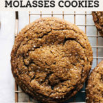 molasses cookies pinterest graphic