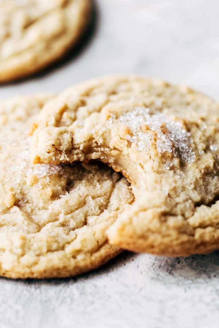 a sugar cookie with a bite taken out