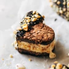 Brownie Cookie Pistachio Ice Cream Sandwiches - Butternut Bakery