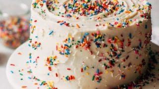 Confetti Cake With Chocolate Frosting Recipe | Bon Appétit