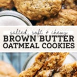 oatmeal cookies pinterest graphic