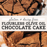 flourless cake pinterest graphic