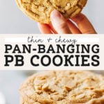 peanut butter cookies pinterest graphic
