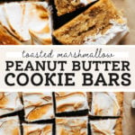 peanut butter cookie bars pinterest graphic