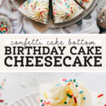 birthday cheesecake pinterest graphic