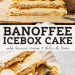 banoffee icebox cake pinterest graphic