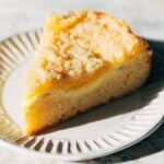 slice of lemon cream cheese coffee cake