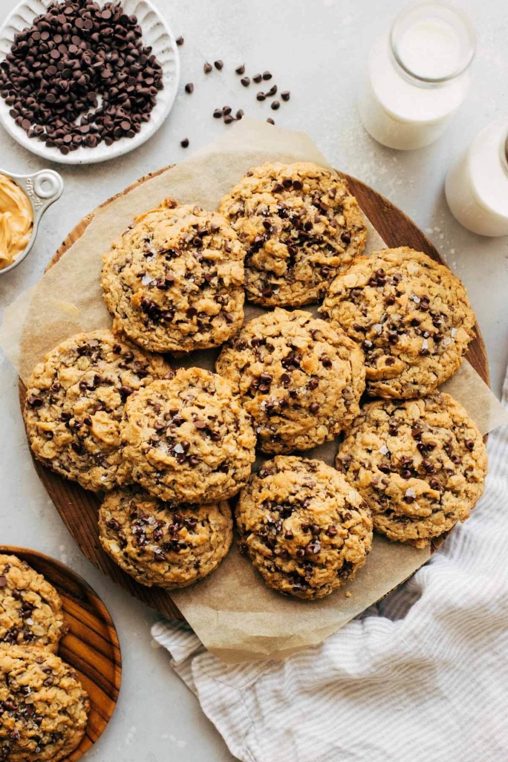 Soft Peanut Butter Oatmeal Chocolate Chip Cookies Butternut Bakery