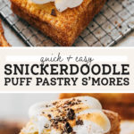 snickerdoodle smores puff pastry pinterest graphic