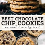 chocolate chip cookies pinterest graphic