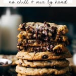 chocolate chip cookies pinterest graphic
