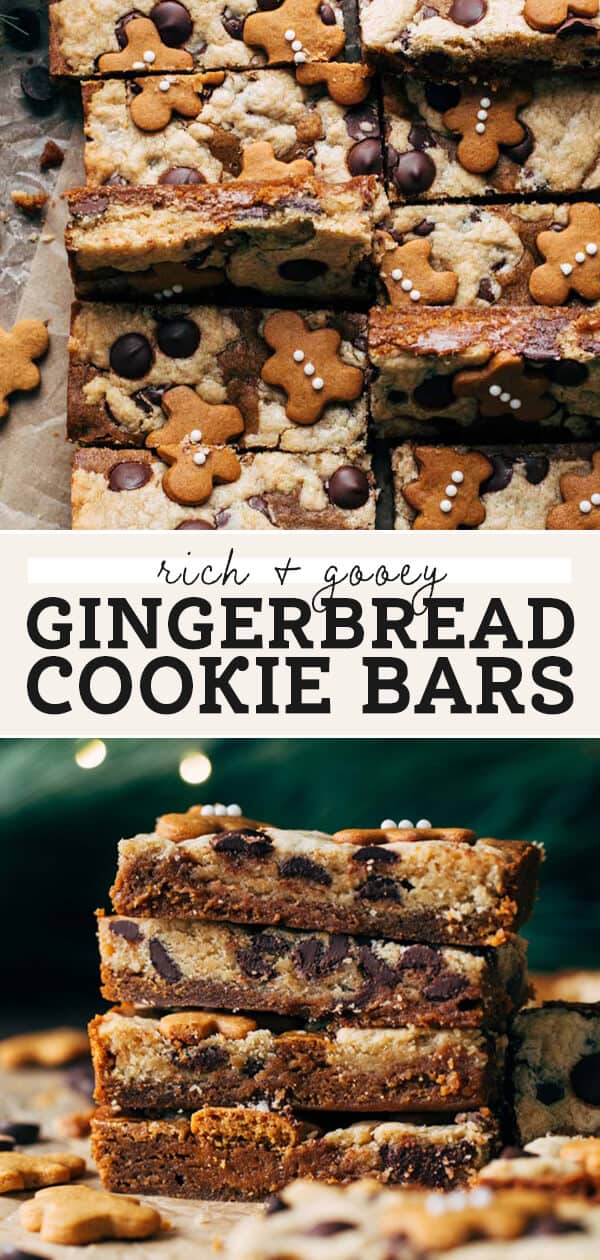 Gingerbread Chocolate Chip Cookie Bars - Butternut Bakery