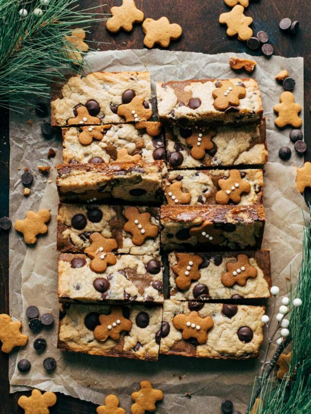 Gingerbread Chocolate Chip Cookie Bars
