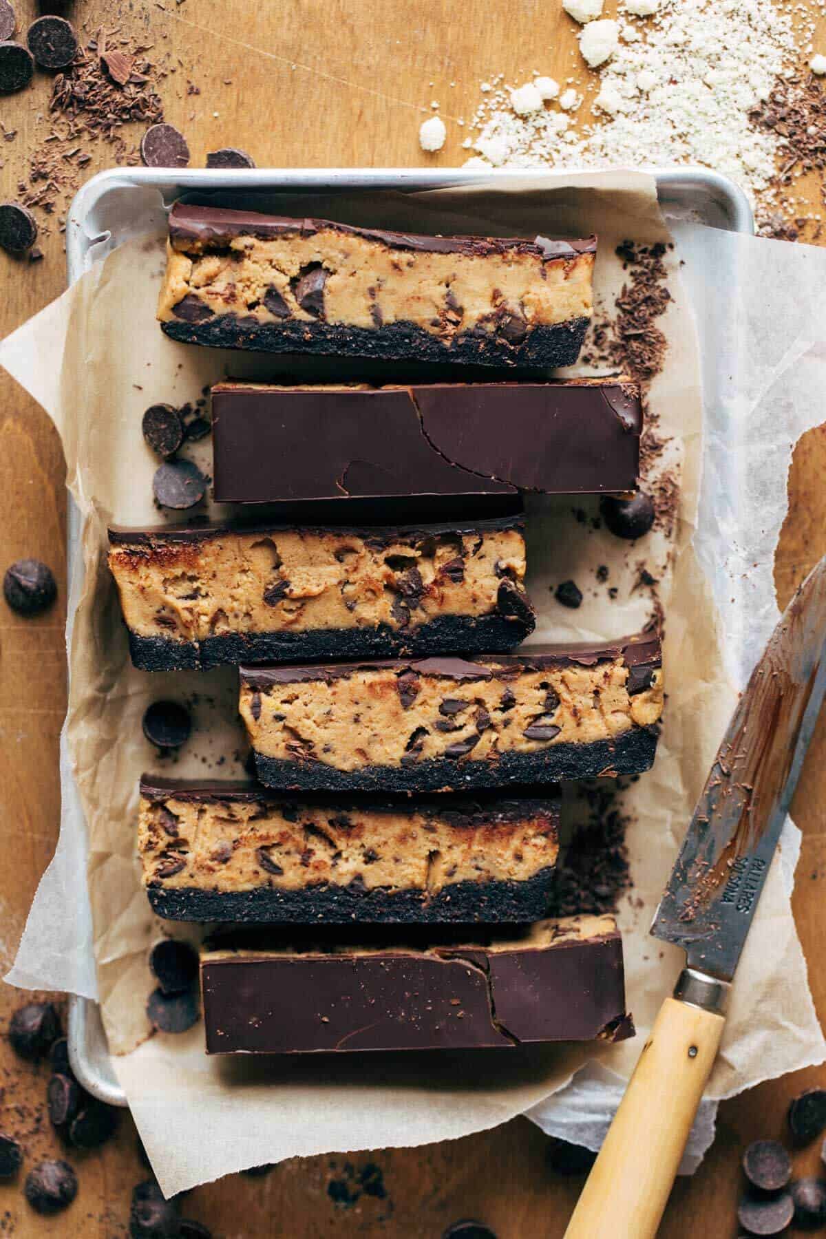 Healthy Brownie Cookie Dough Bars (Vegan and Gluten Free)