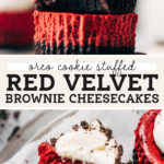 red velvet cheesecake pinterest graphic