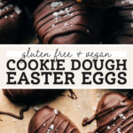 cookie dough easter eggs pinterest graphic