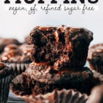 chocolate zucchini muffins pinterest graphic