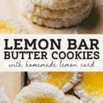 lemon bar cookies pinterest graphic