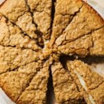 one giant oatmeal cream pie sliced